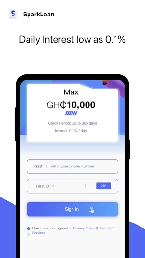 Sparkloan-Online Loan in Ghana Screenshot 1