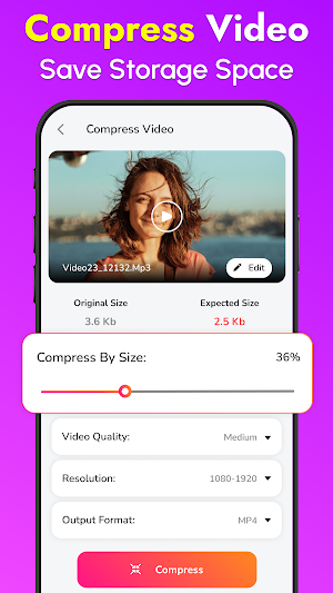 Video Compressor, Resize Video Screenshot 1