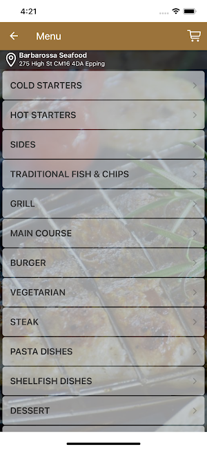 Barbarossa Sea Food Screenshot 2
