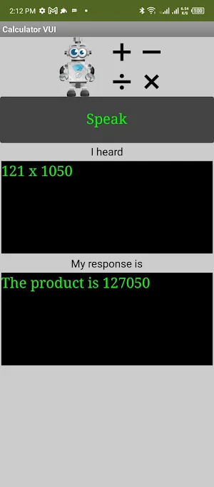 Voice Calculator Screenshot 2