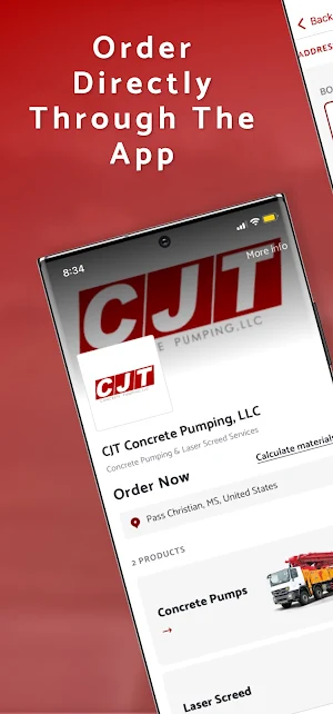 CJT Concrete Pumping Screenshot 1