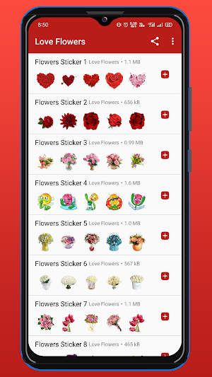 WASticker: Love Flowers Screenshot 0