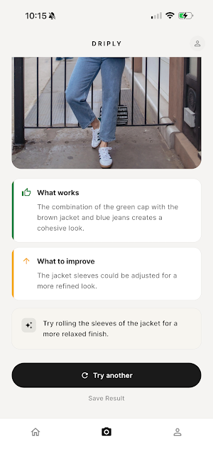 Driply: AI Outfit Style Check Screenshot 3