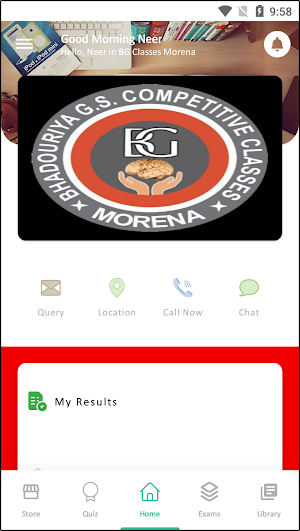BG Classes Morena Screenshot 1