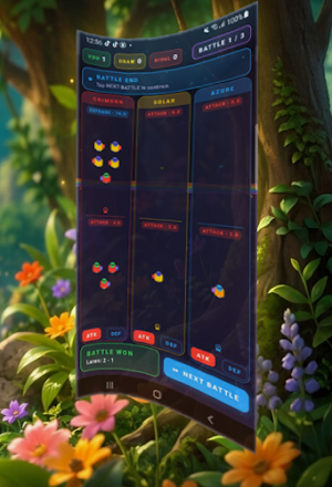 Line Battle Rainbow Tactics Screenshot 2