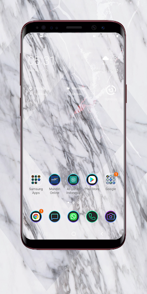White Marble Wallpaper Screenshot 1