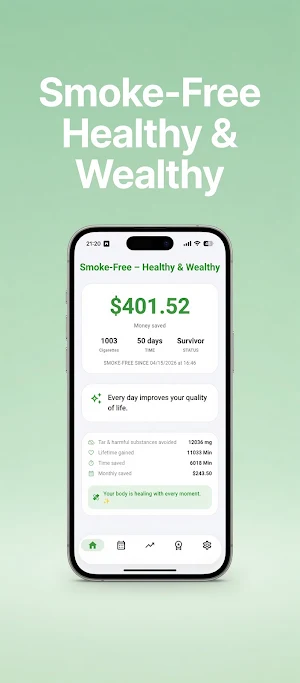Smokefree Healthy & Wealthy Screenshot 0