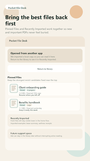 Pocket File Desk Screenshot 3
