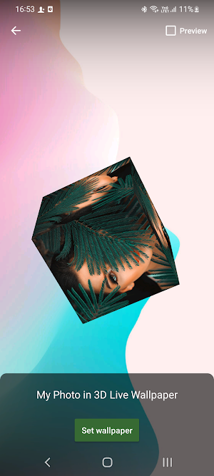 My Photo in 3D Live Wallpaper Screenshot 2