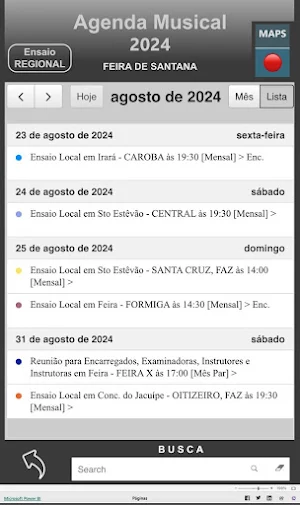 Agenda Musical FSA Screenshot 2