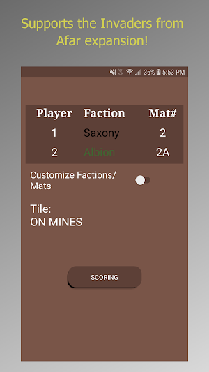 Scythe Board Game Assistant Screenshot 1