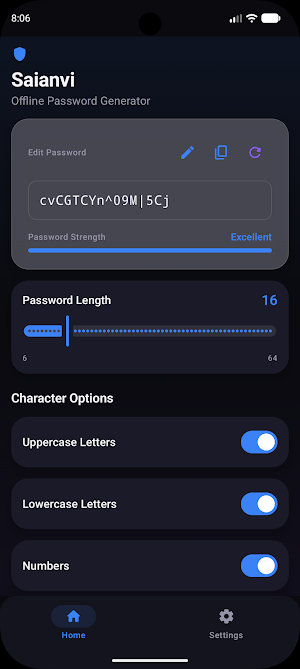 Saianvi Password Generator Screenshot 1