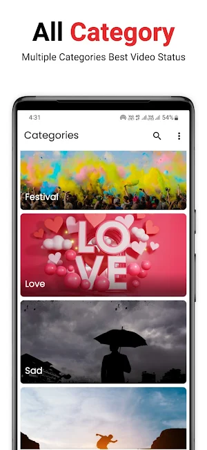 Full Screen Video Status Screenshot 1