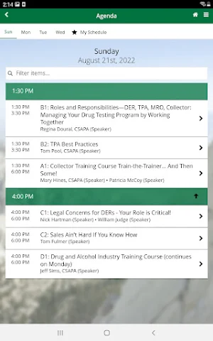 SAPAA Programs Screenshot 3