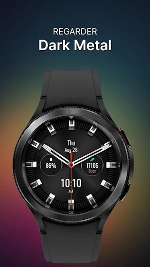 Dark Metal Watch Face Screenshot 1