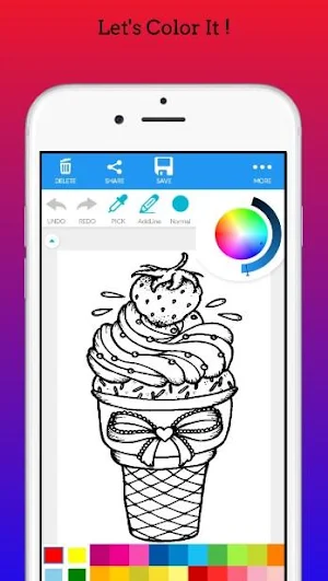 Ice Cream Coloring Book 2020 Screenshot 3