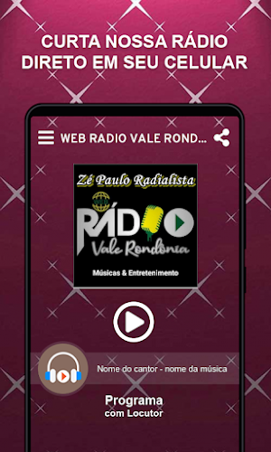 Web Rádio Vale Rondônia Screenshot 1