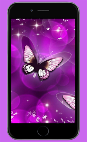 Purple Romantic Wallpaper Screenshot 0