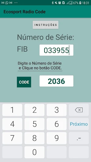 Ecosport Radio Code Screenshot 1