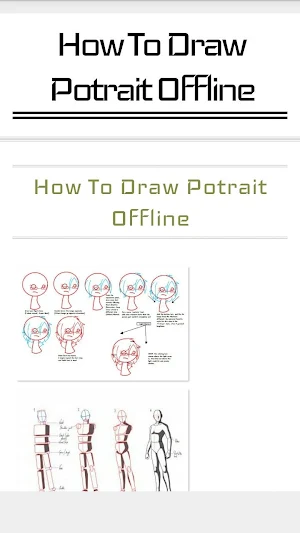 Draw Potrait Offline Tutorials Screenshot 2