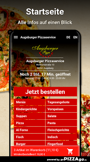 Augsburger Pizzaservice Augsbu Screenshot 1