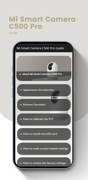 Mi Smart Camera C500 Pro Guide Screenshot 2