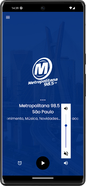 Rádio Metropolitana 98.5 FM SP Screenshot 1