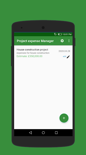 Project Expense Tracker Screenshot 0