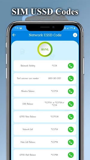 SIM USSD Codes : SIM Information Screenshot 3