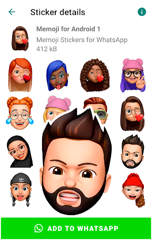 Stickers Memoji for Android Screenshot 0