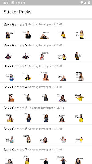 Sticker Cewe Gamers Screenshot 1