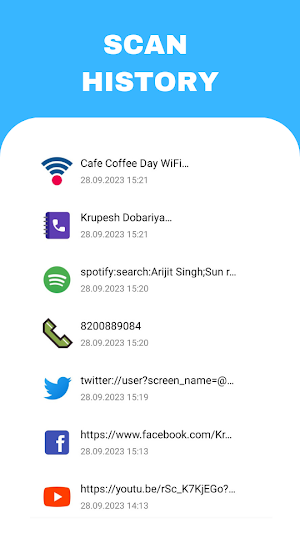 Qr code scanner : SuperScanner Screenshot 3