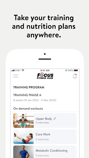 Focus Fitness Club Screenshot 2