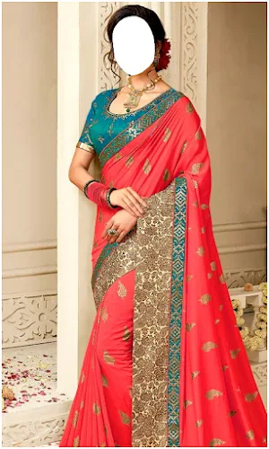 Diwali Saree Women Photo Frame Screenshot 0