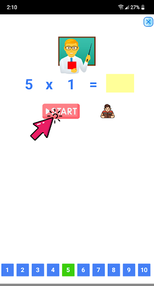 Multiplication tables by voice Screenshot 3