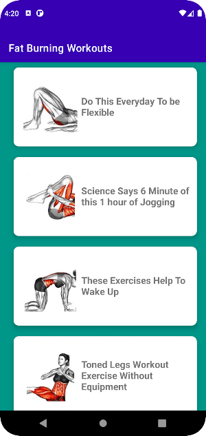 Fat Burning Workouts Screenshot 1