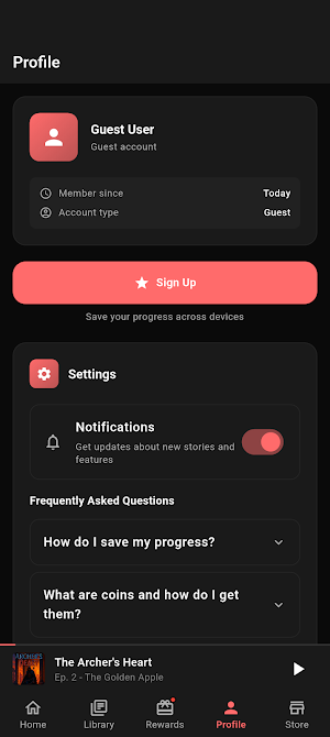 Audiotale: Audio Series Screenshot 2