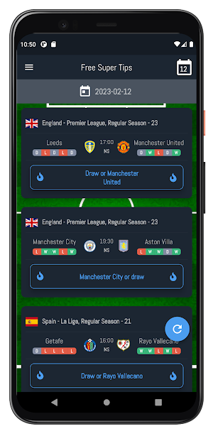 GoalSide Soccer Predictions Screenshot 1