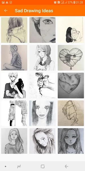 Latest Sad Drawing Ideas Free Screenshot 2