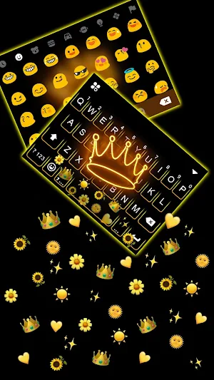 Funky Queen Gravity Keyboard Background Screenshot 2