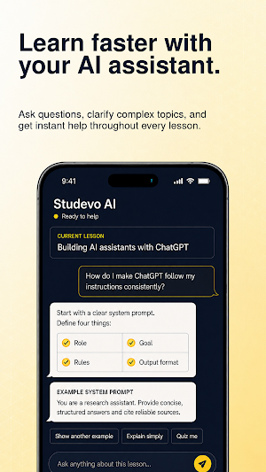 Studevo: Learn AI Skills Screenshot 2