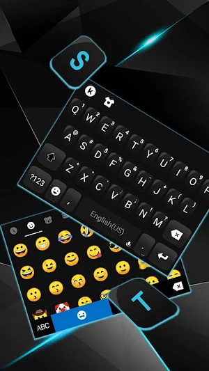 Classy Black Business Keyboard Theme Screenshot 2