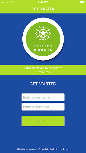 Sports Labs Pitch Rater Screenshot 0