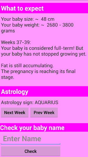 Pregnancy calculator Screenshot 3