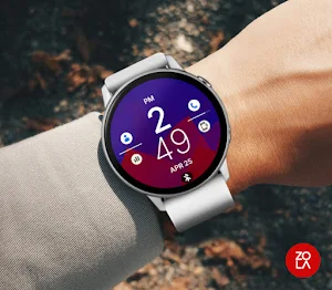 Blue Red Fit Watch Face Screenshot 2