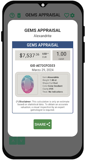 Gems Appraisal Screenshot 2