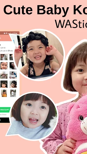 Cute Baby Korean Sticker Screenshot 3