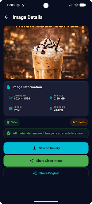 Metadata remover Screenshot 2