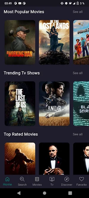 Cinema HD - Movies & TV Shows Screenshot 1