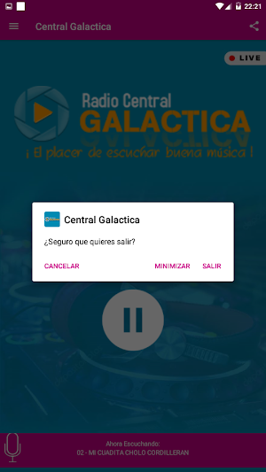 Radio Central Galactica - Ofic Screenshot 3